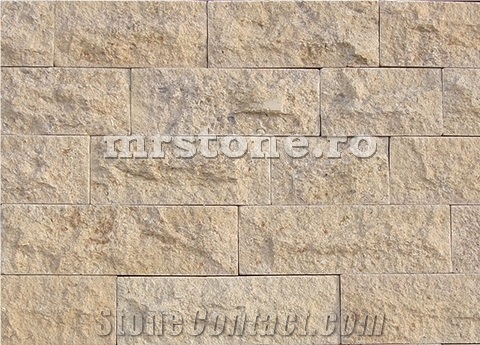 Trransilvania Gold Limestone Split Face Wall Stone