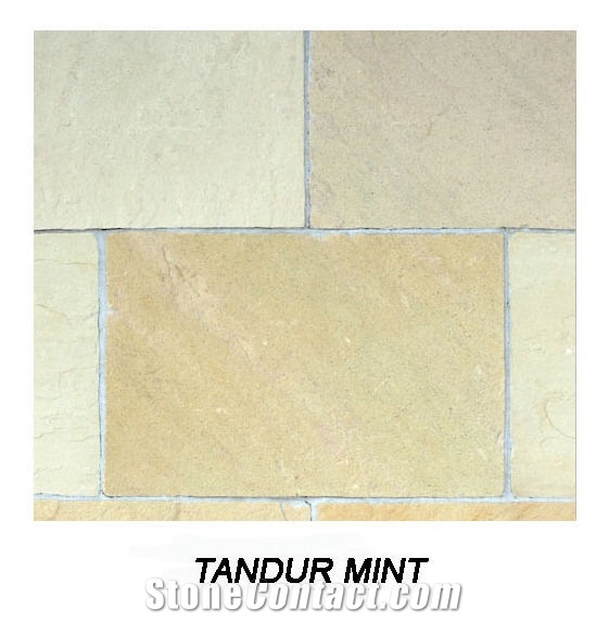 Tandur Mint Sandstone Pavements, Beige Sandstone Pavements
