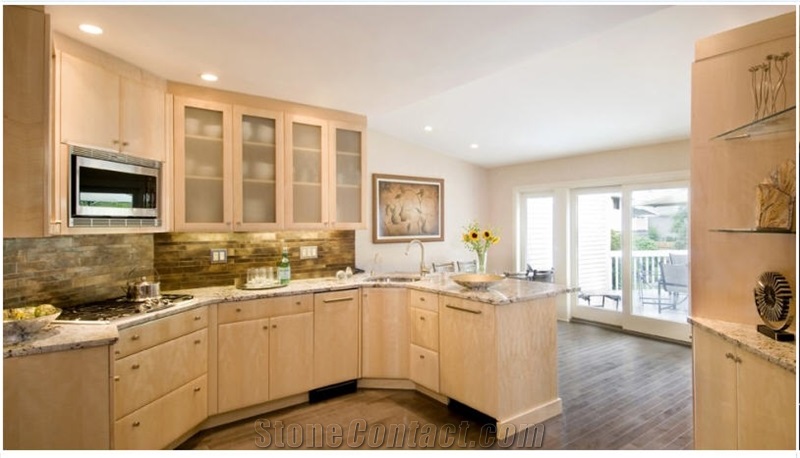 Delicatus Cream Granite Kitchen Countertop from United ...