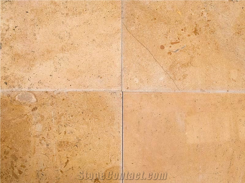 Golden Sinai Limestone Tiles, Slabs