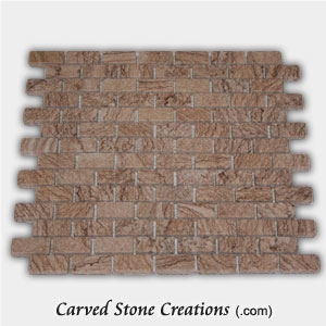 Timber Sandstone Tumbled Brick Mosaic