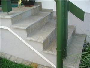 Maltataler Gneis Quartzite Deck Stairs