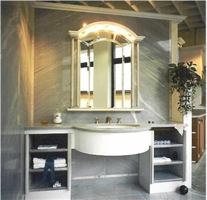 Palissandro Bluette Marble Bathroom Design