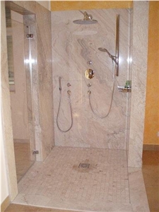 Palissandro Classico Marble Shower Design