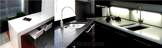 Compac Quartz Stone Kitchen Worktops Cut to Any Shape and Size