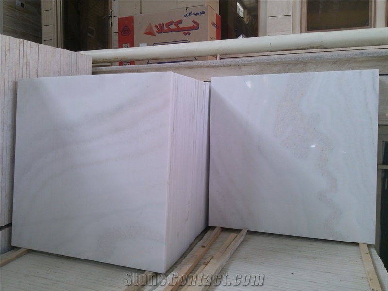 White Marble (Harat) Slabs & Tiles, Iran White Marble