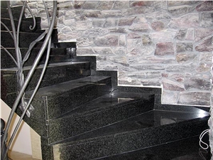 Impala Black Granite Staircase