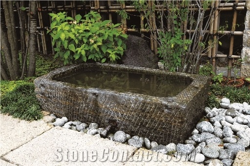 Chinese Granite Old Water Bowl