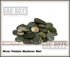 Green Gopher – Medium River Pebble, Green Pebbles