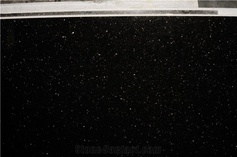Black Galaxy Granite Slabs & Tiles, India Black Granite floor covering tiles, walling tiles 