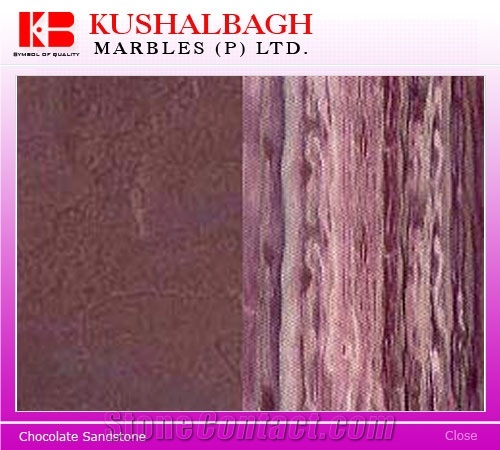 Chocolate Sandstone Slabs & Tiles, India Red Sandstone
