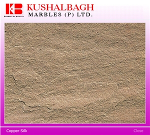 Copper Slate Slabs & Tiles, India Brown Slate
