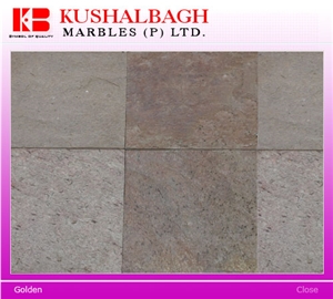Golden Slate Slabs & Tiles, India Yellow Slate