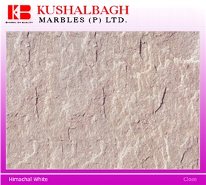 Himachal White Slate Slabs & Tiles, India White Slate