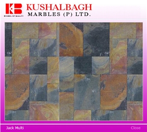 Jack Multi Slate Slabs & Tiles