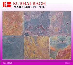 Kund Multi Slate Slabs & Tiles