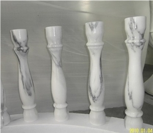 Guangxi White Marble Balustrade Railings