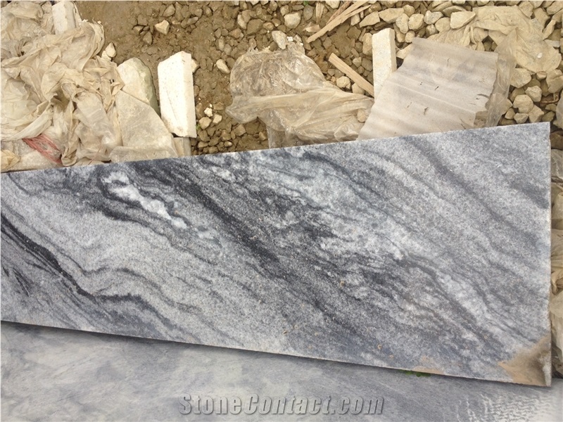 Tiger Skin Marble Blocks, Viet Nam Grey Marble
