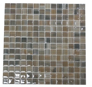Desert 1" X 1" Square Glass Mosaic