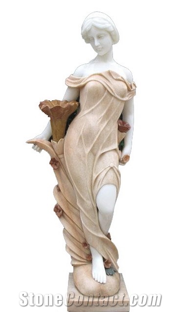 Stone Carving, Red Marble Sculpture and Marble Statues,Figure Statue