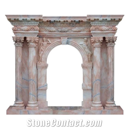 Stone Fireplace,Statuary Marble Fireplace Design
