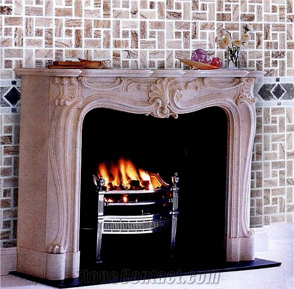 White Marble Fireplace Surrounds