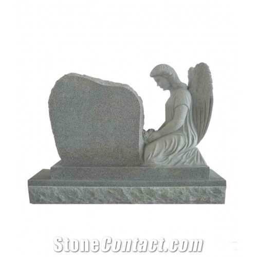 White Tombstone &Monument,American Style Headstone