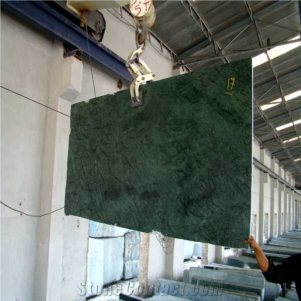 Fossil Green Marble Slab