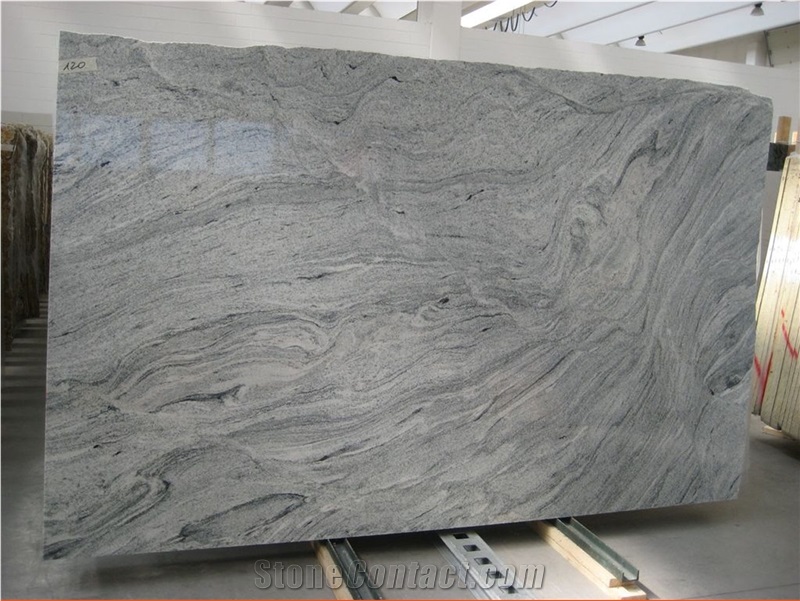 Viskont White Granite Slabs, India White Granite