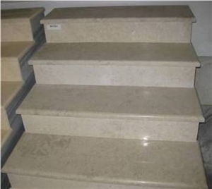Vratza Limestone Stairs/ Steps, Beige Limestone Stairs/ Steps