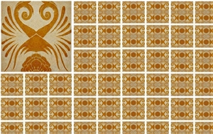 Marble Carved Tile, Pakistan Brown Marble