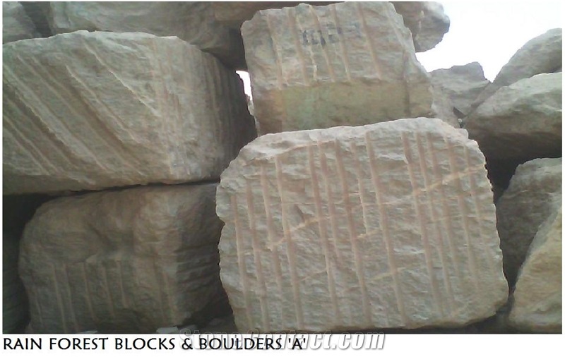 Rain Forest Blocks & Boulders, Pakistan Green Onyx