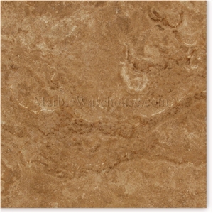 Walnut Polished Travertine Tile, Peru Walnut Travertine Slabs & Tiles