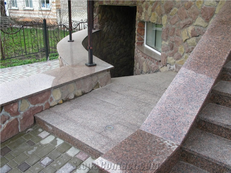 Flower Of Ukraine Granite Stairs