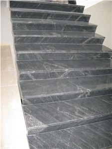 Stairs Made Of Pantera Grey Granite