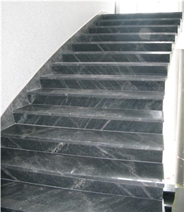 Stairs Made Of Pantera Grey Granite