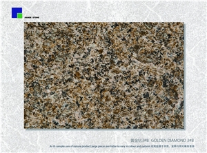 Golden Diamond 3# B Slabs & Tiles, China Brown Granite