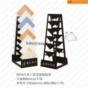 E018 High Quality Tile Stone Flooring Display Shelves by Metal
