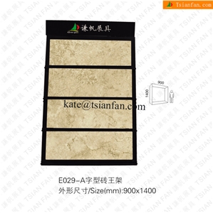 E029 Free Standing Tile Display Rack