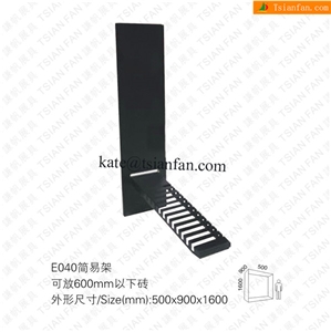 E040 Metal Stone Tile Rack Displays