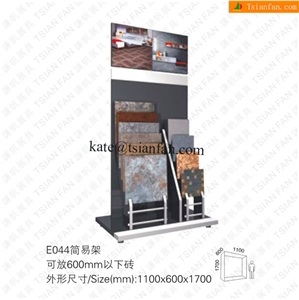 E044 Wood Flooring Tile Metal Hook Display Stands