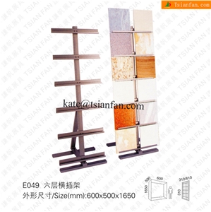 E049 Metal Tile Display Floor Stands
