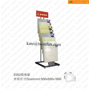 E052 Two Sides Tile Display Rack Metal Floor Stand Display