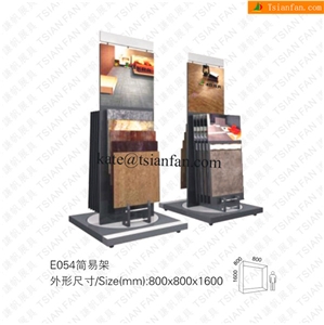 E054 Sample Stone Tile Display Panels and Racks