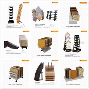 E057 Tile Display Hand Panel Stone Free Display Rack Unit in China