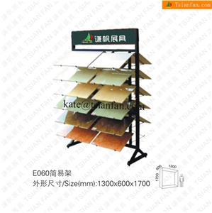 E060 Double-Face Display Rack for Tile Stone Flooring