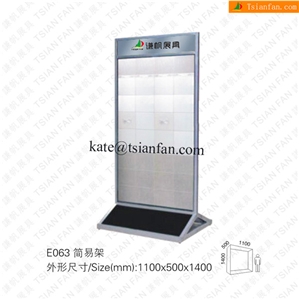 E063 Portable Metal Slab Stone Display Rack