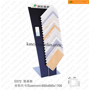 E072 Classical Luxurious a Frame Metal Display Rack Of Tiles