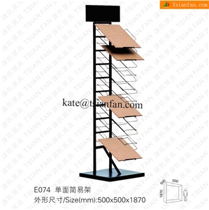 E074 Strong Steel Wire Shelf Of Tiles Flooring
