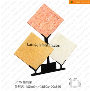 E075 Strong Metal Display Rack to Hold Various Size Stone